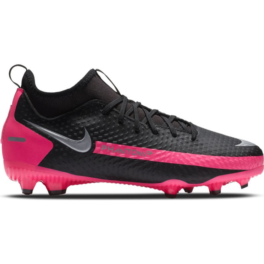 Phantom GT Academy Dynamic Fit FG JUNIOR - Black-MetallicSilver-PinkBlast