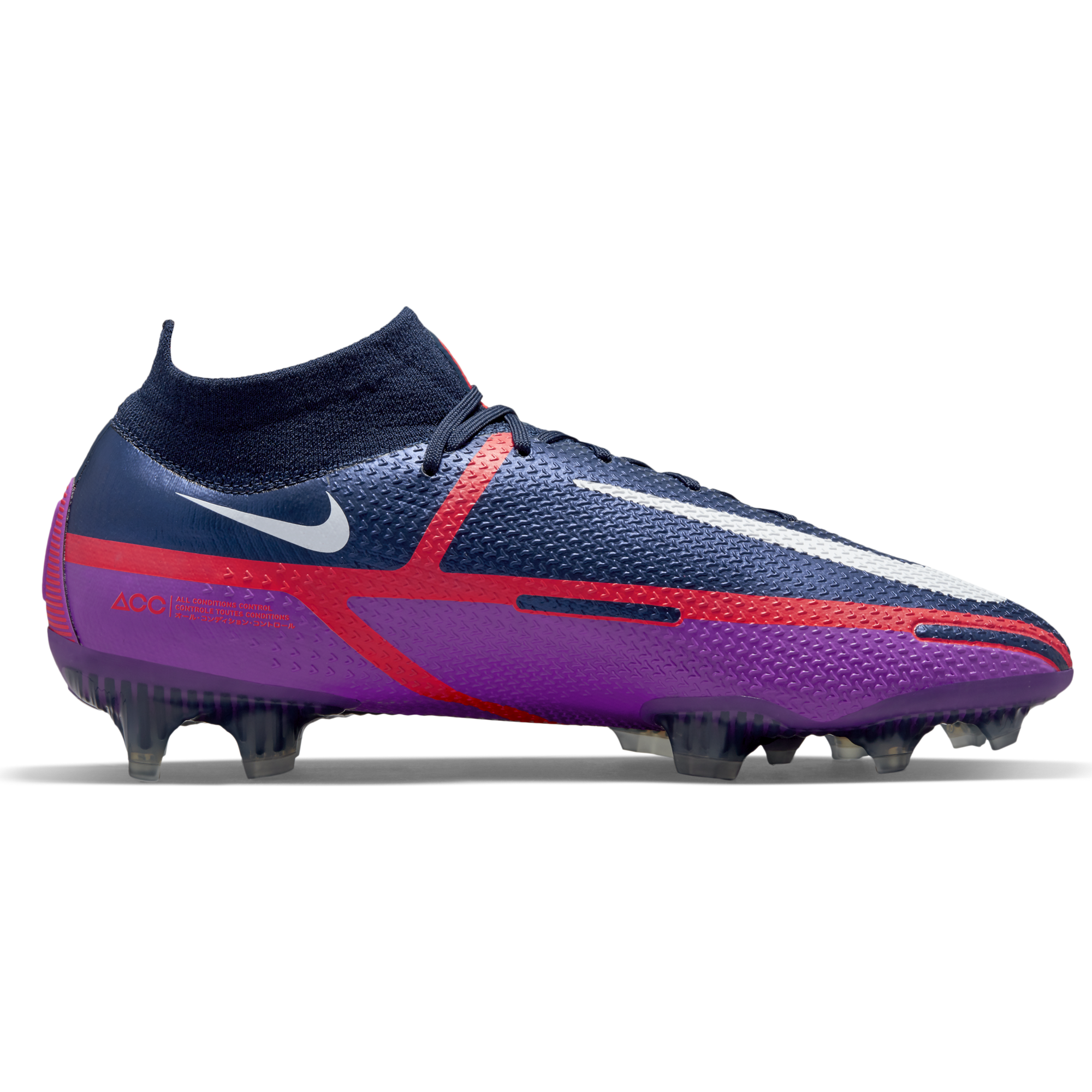 Nike Phantom GT2 DF Elite FG Soccer Cleats - College Navy/White