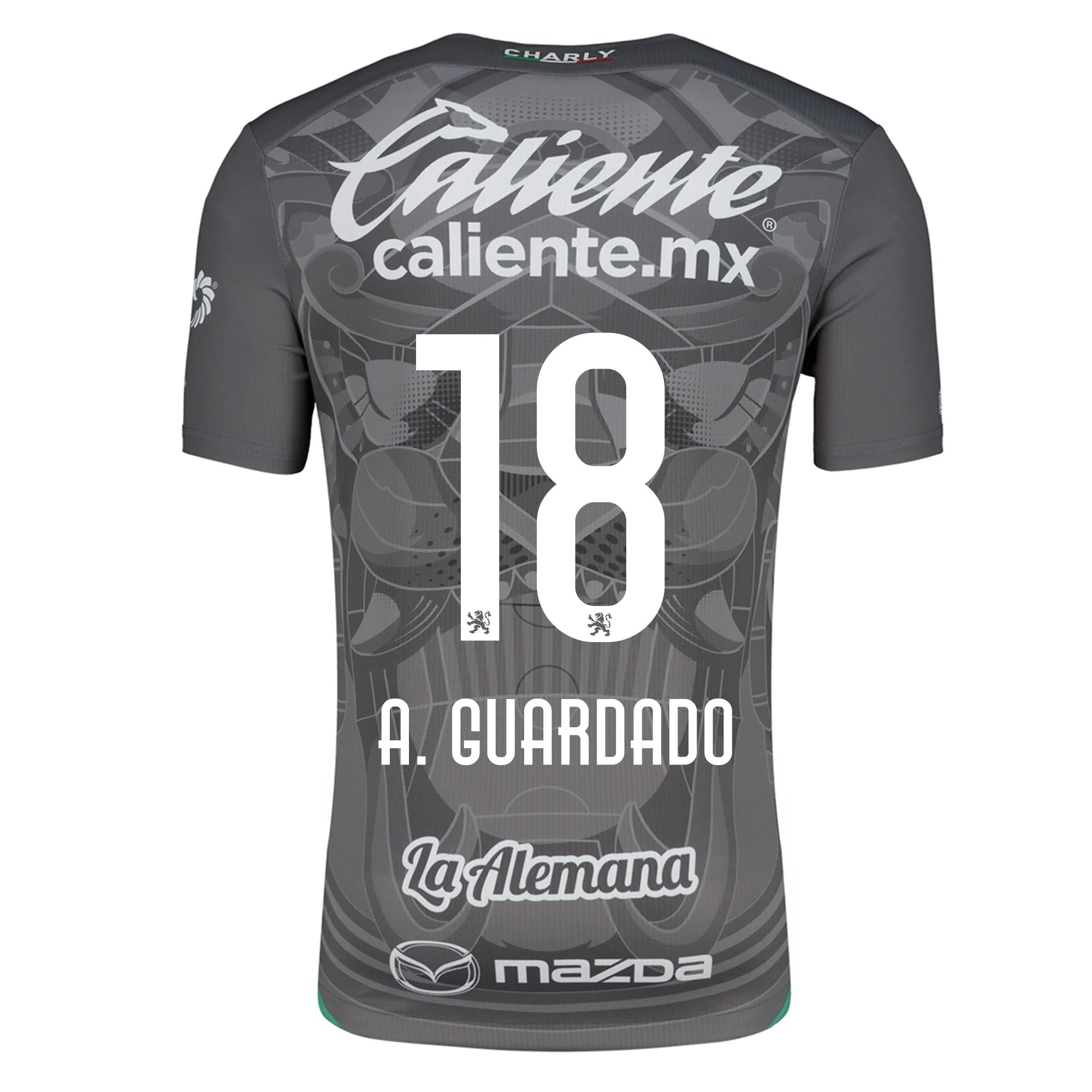 Charly Andres Guardado Leon Third Jersey 24/25 (Grey/Green)