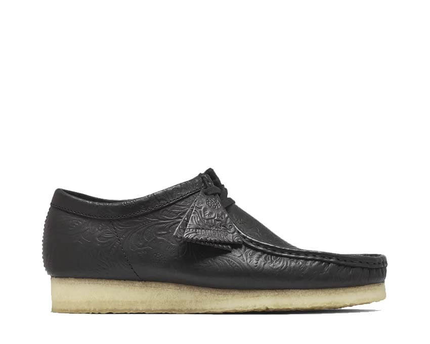 Clarks Wallabee "Black Embossed"