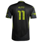 adidas Ibrahim Aliyu Columbus Crew Authentic Away Jersey w/ MLS Patches 25/26 (Black/Yellow)