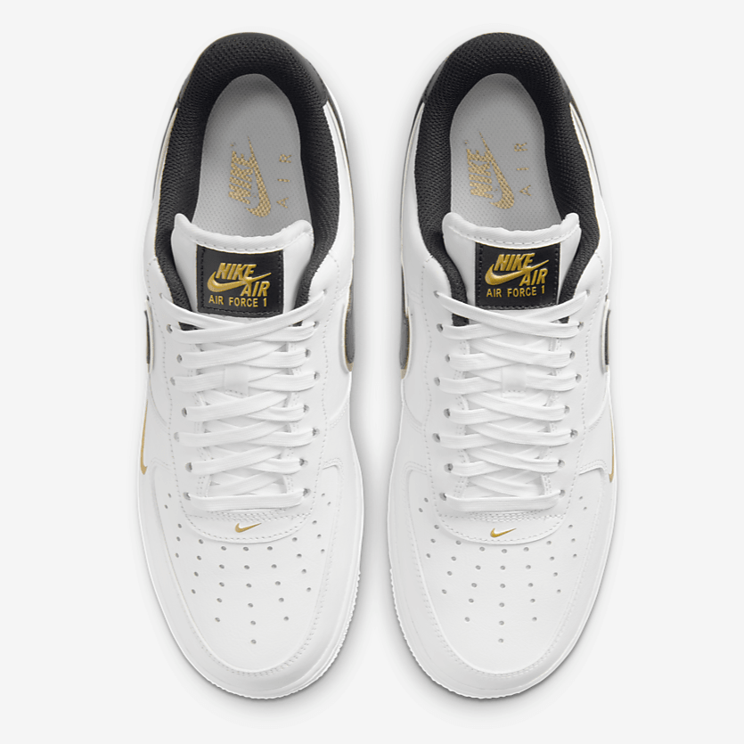 Air Force 1 Low '07 LV8 Double Swoosh " White Metallic Gold "