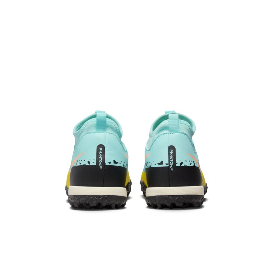 Nike Junior Phantom GT2 Academy TF DF Artificial Turf Soccer Shoe - Glacier Ice/Black/Yellow Strike