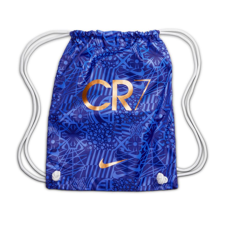 Nike Air Zoom Mercurial Superfly 9 Elite CR7 FG  Firm Ground Soccer Cleats- White/MetallicCopper/Concord/MediumBlue