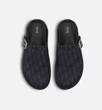 Dior Aqua Mule Black Dior Oblique Jacquard
