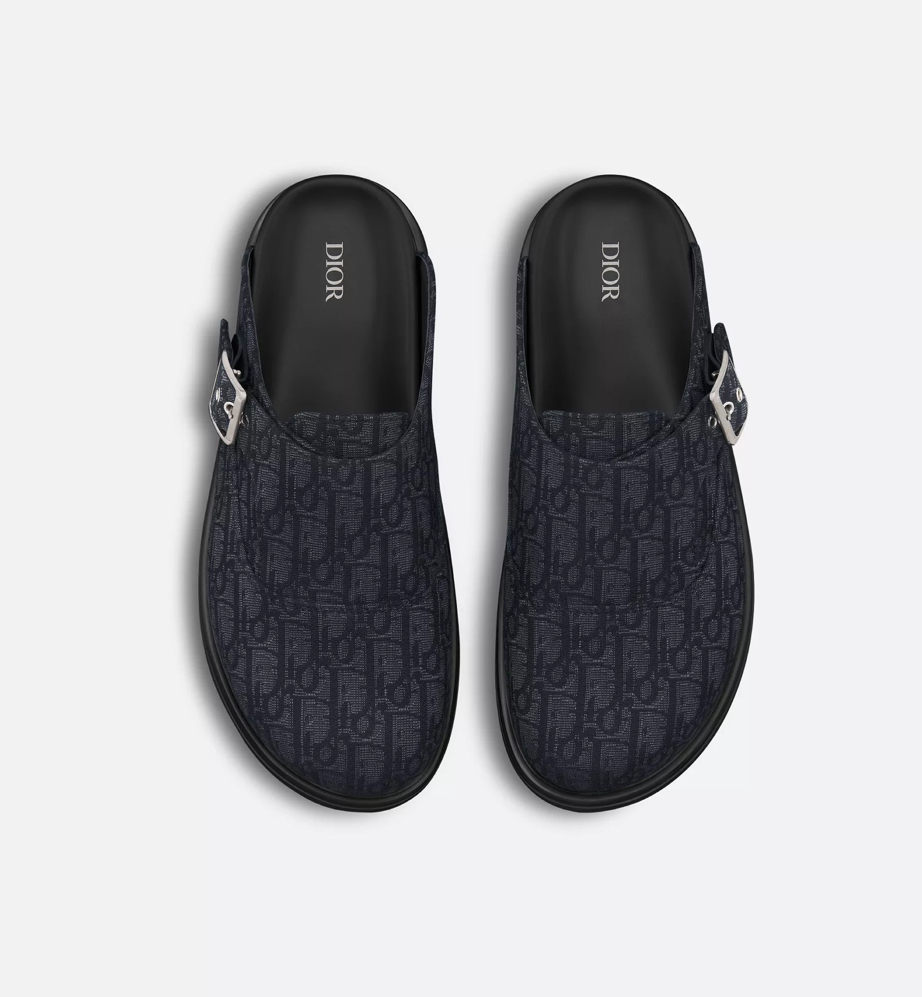 Dior Aqua Mule Black Dior Oblique Jacquard