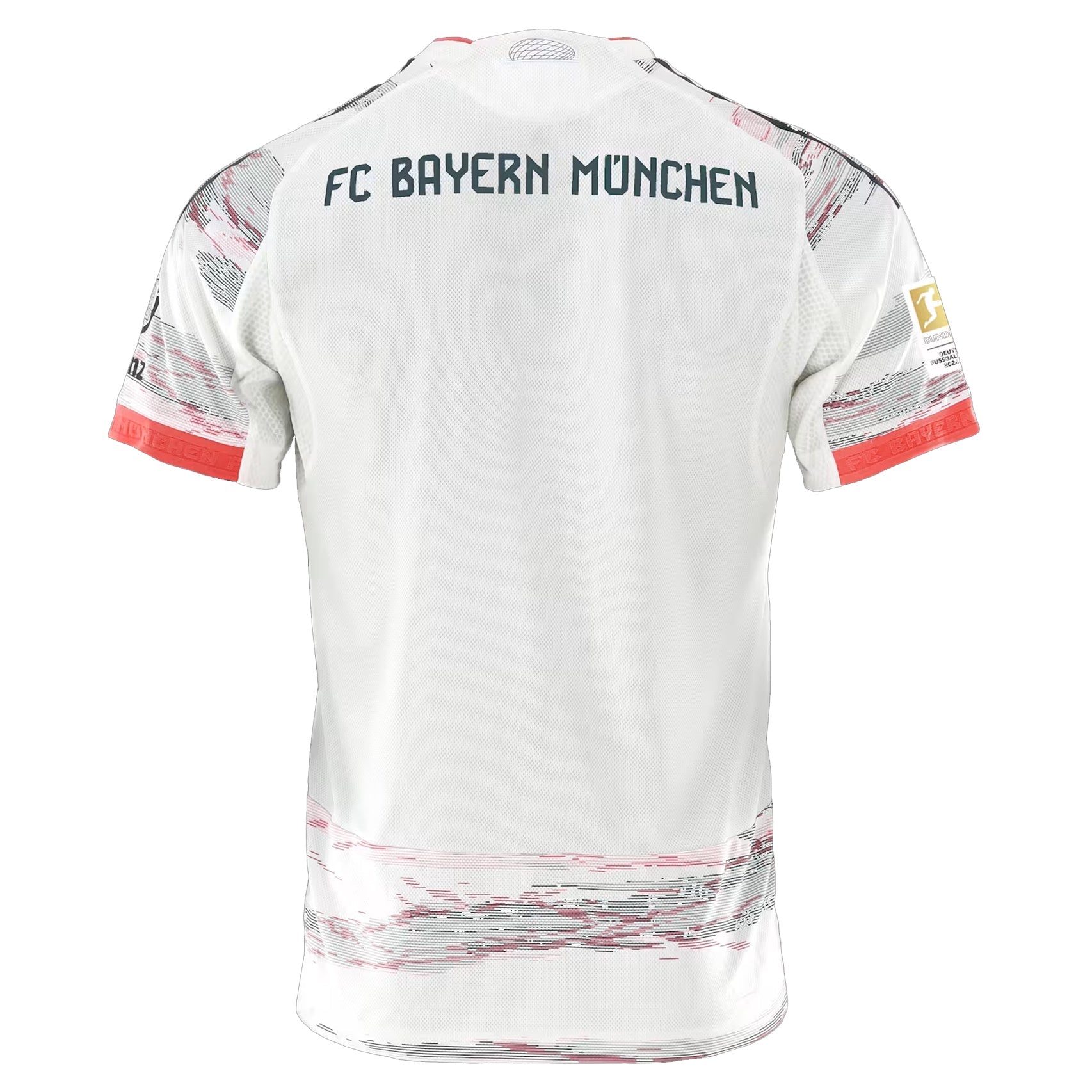 adidas Pavlovic Authentic Away Jersey 25/26 w/ Sponsor + Meister Bundesliga Patch (White/Red]