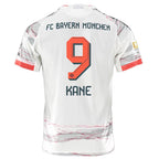 adidas Harry Kane Bayern Munich Authentic Away Jersey 25/26 w/ Sponsor + Meister Bundesliga Patch (White/Red)