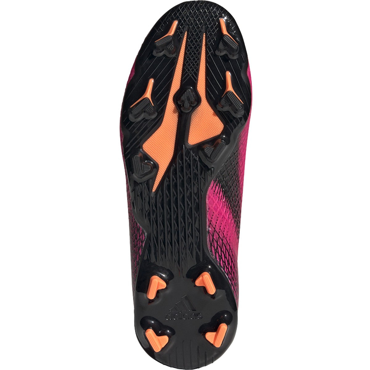 adidas X Ghosted.3 JUNIOR Firm Ground Soccer Shoe - Shock Pink / Core Black / Screaming Orange