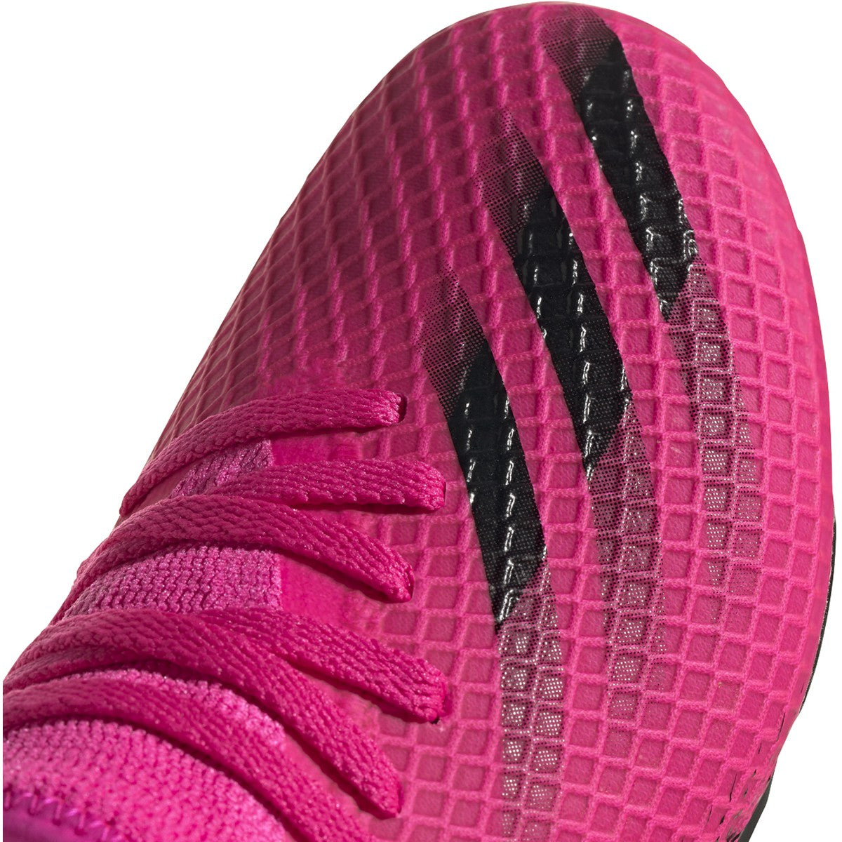 adidas X Ghosted.3 JUNIOR Firm Ground Soccer Shoe - Shock Pink / Core Black / Screaming Orange