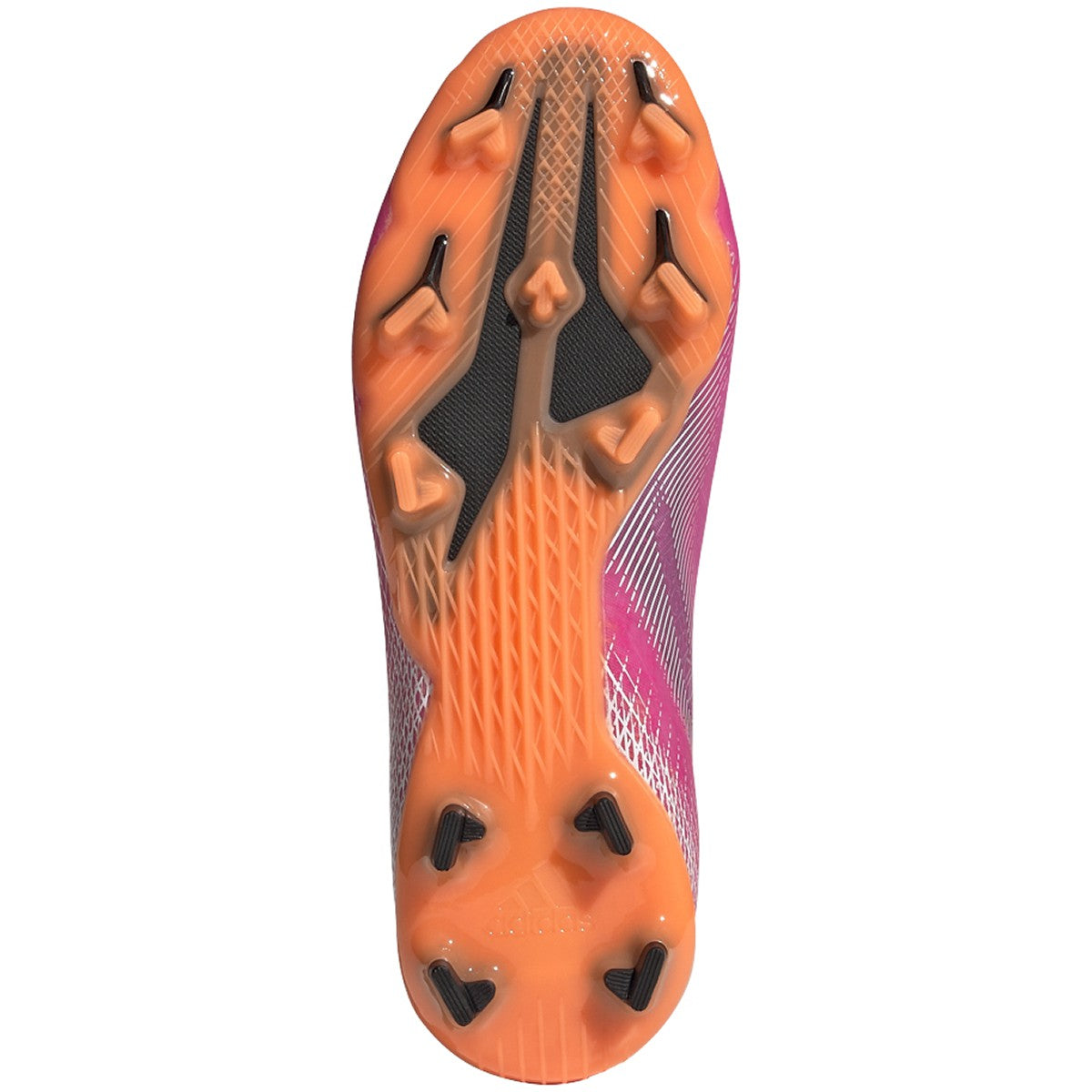 adidas X Ghosted + JUNIOR Firm Ground Soccer Shoe - Shock Pink/Core Black/Screaming Orange