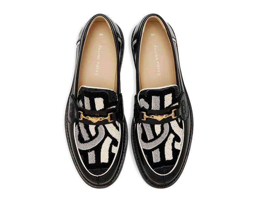 Filling Pieces Loafer Gowtu "Black Grey"