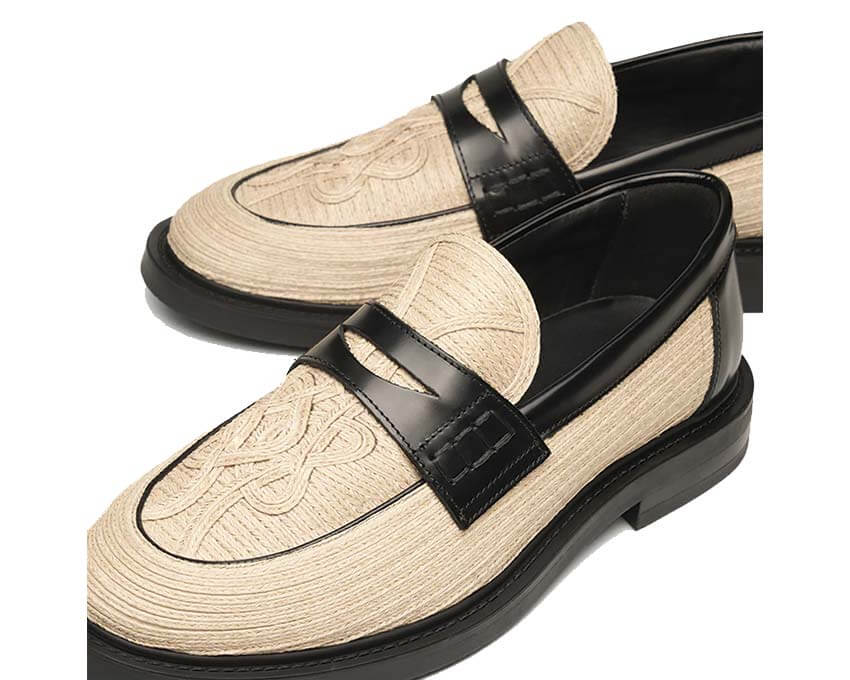 Filling Pieces Loafer Solid Raffia