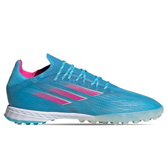 adidas X Speedflow.1 TF 11/11 Artificial Turf Soccer Shoe - Sky Rush/Team Shock Pink/Cloud White
