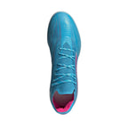 adidas X Speedflow.1 TF 11/11 Artificial Turf Soccer Shoe - Sky Rush/Team Shock Pink/Cloud White