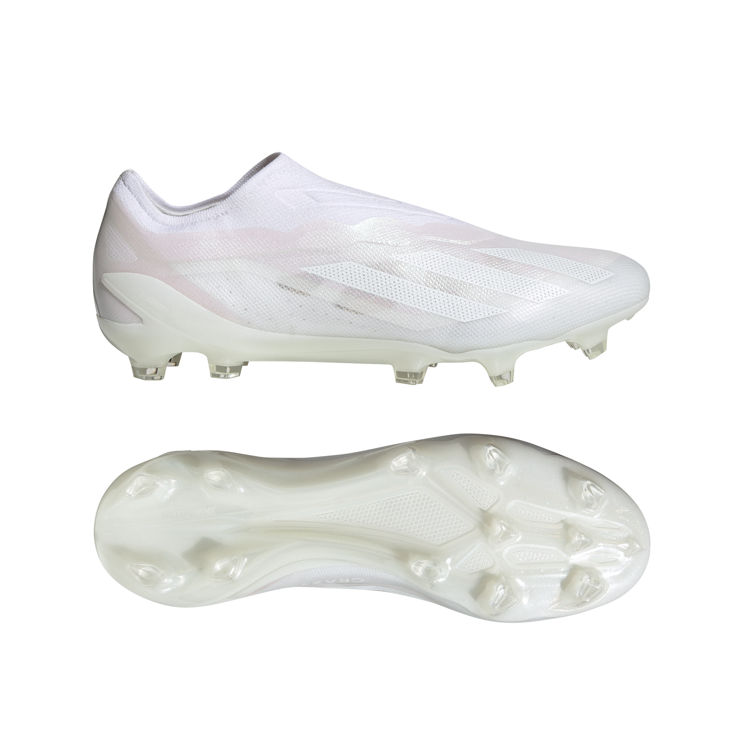 adidas X CrazyFast.1 Laceless FG Firm Ground Soccer Cleat - Cloud White / Cloud White