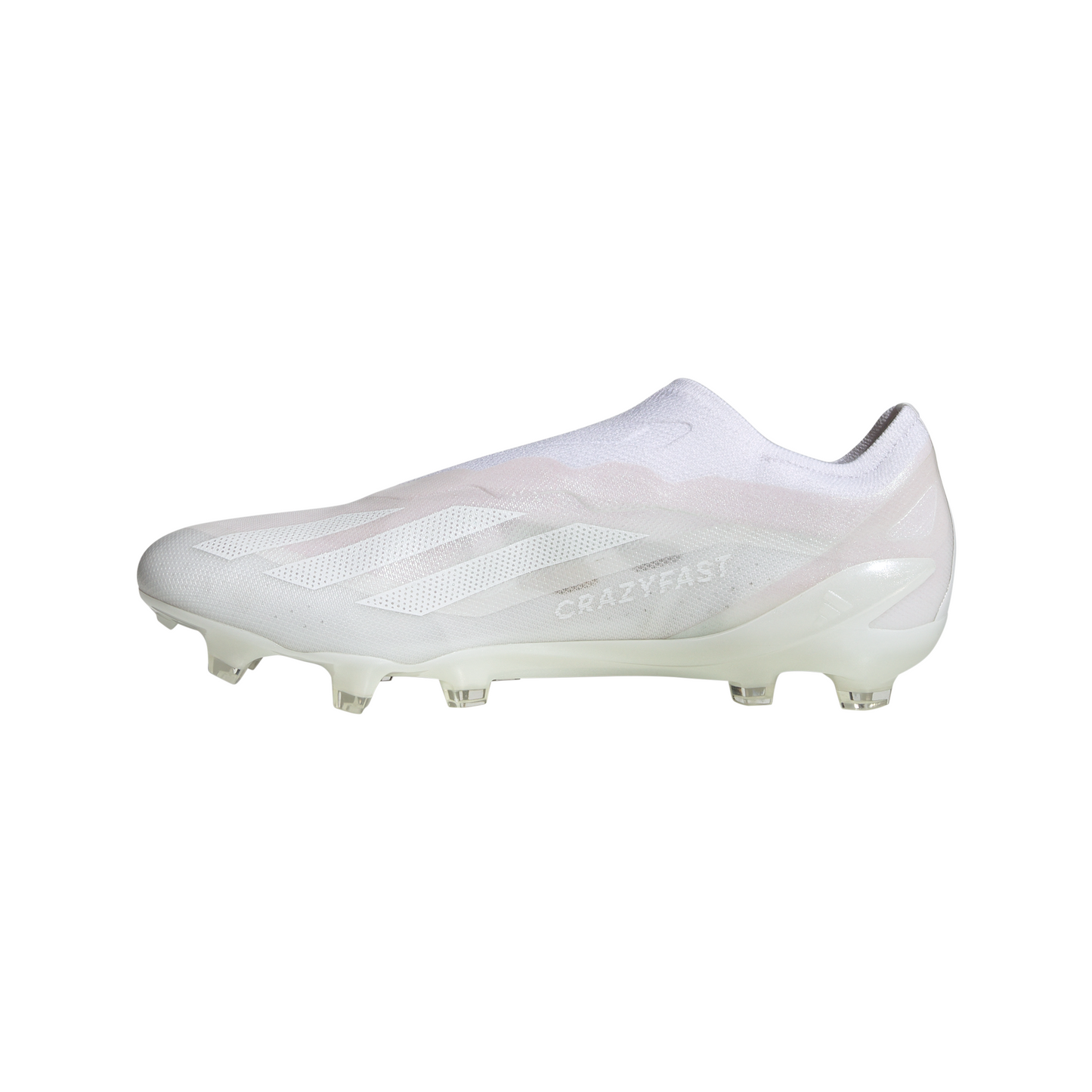 adidas X CrazyFast.1 Laceless FG Firm Ground Soccer Cleat - Cloud White / Cloud White