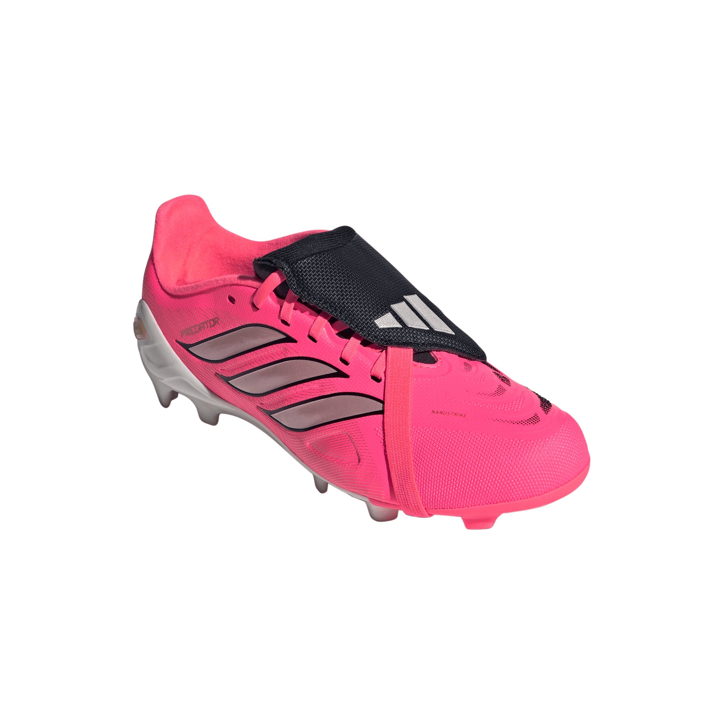 adidas Predator League FoldTongue  FT FG Junior Firm Ground Soccer Cleat - Solar Turbo / Thermal Chrome / Core Black