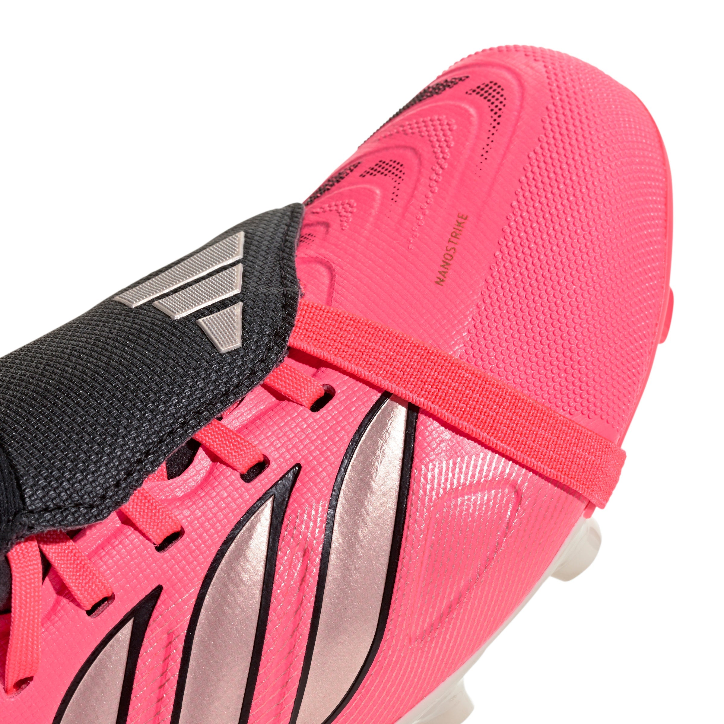adidas Predator League FoldTongue  FT FG Junior Firm Ground Soccer Cleat - Solar Turbo / Thermal Chrome / Core Black