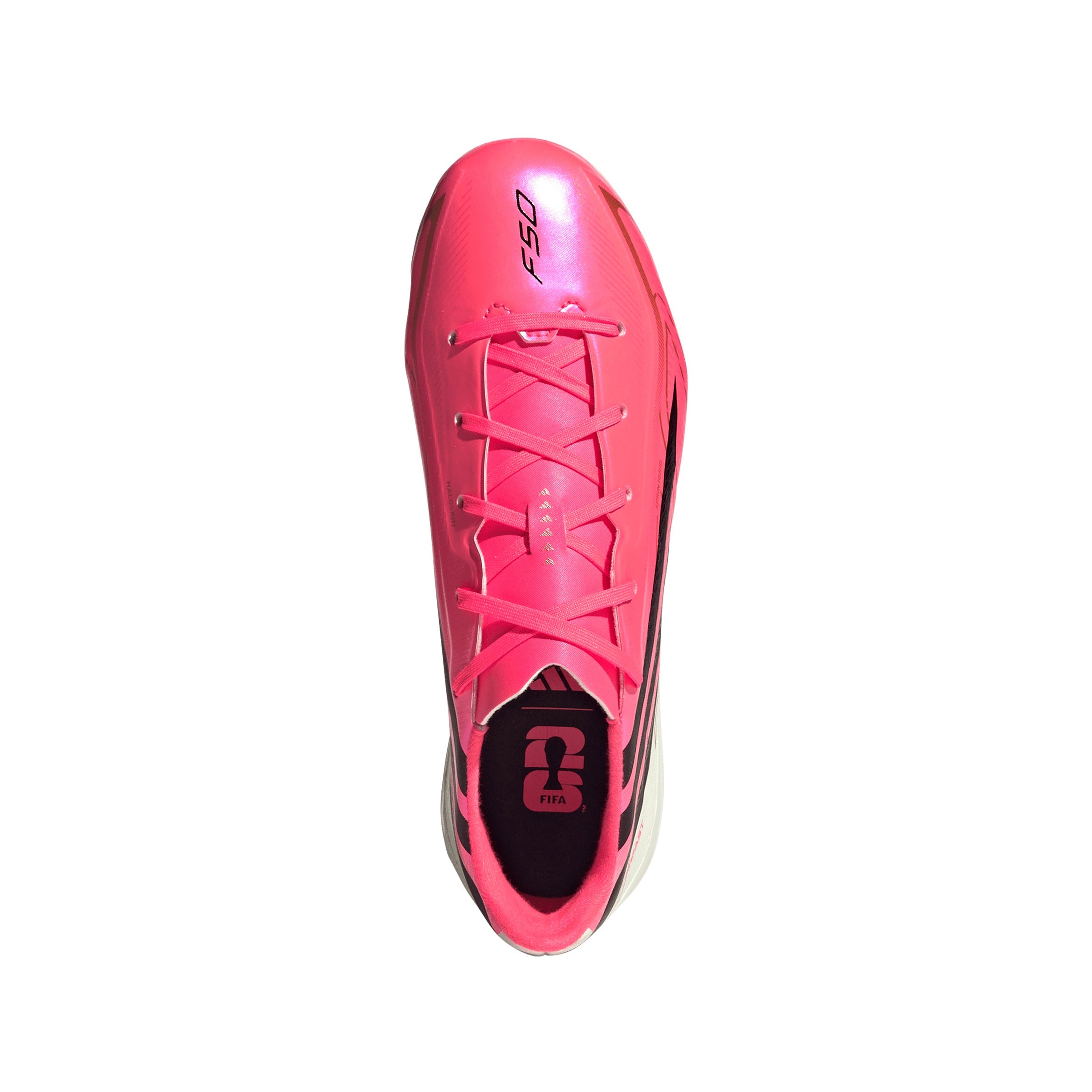 adidas F50 Hyperfast League Kids FG Firm Ground Soccer Cleats-  Solar Turbo / Core Black / Gold Metallic