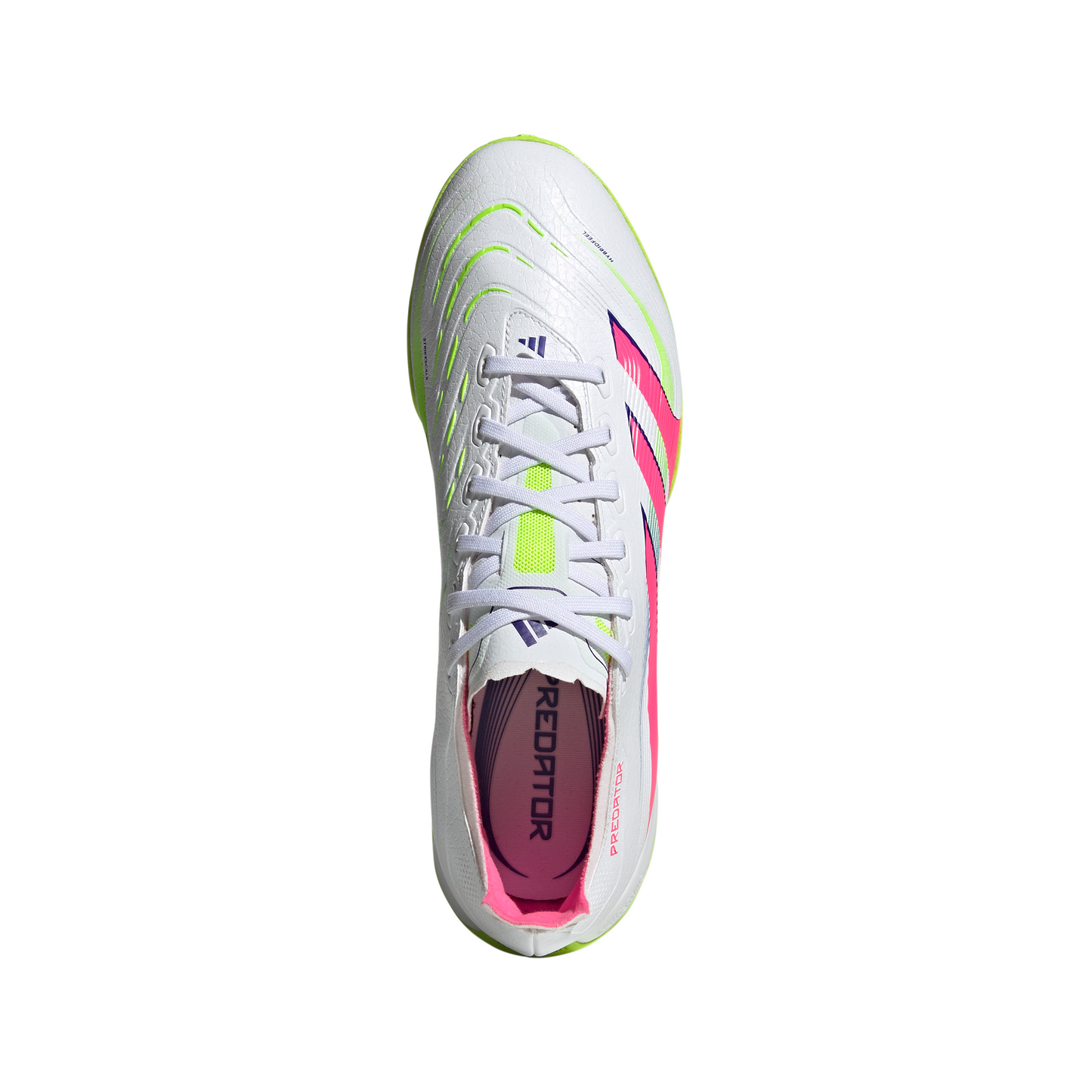 adidas Predator League TF Turf Soccer Cleat -Cloud White / Lucid Pink / Lucid Lemon