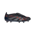 adidas Predator Elite Fold Tounge FG Firm Ground Soccer Cleat - Core Black / Grey Four / Lucid Red