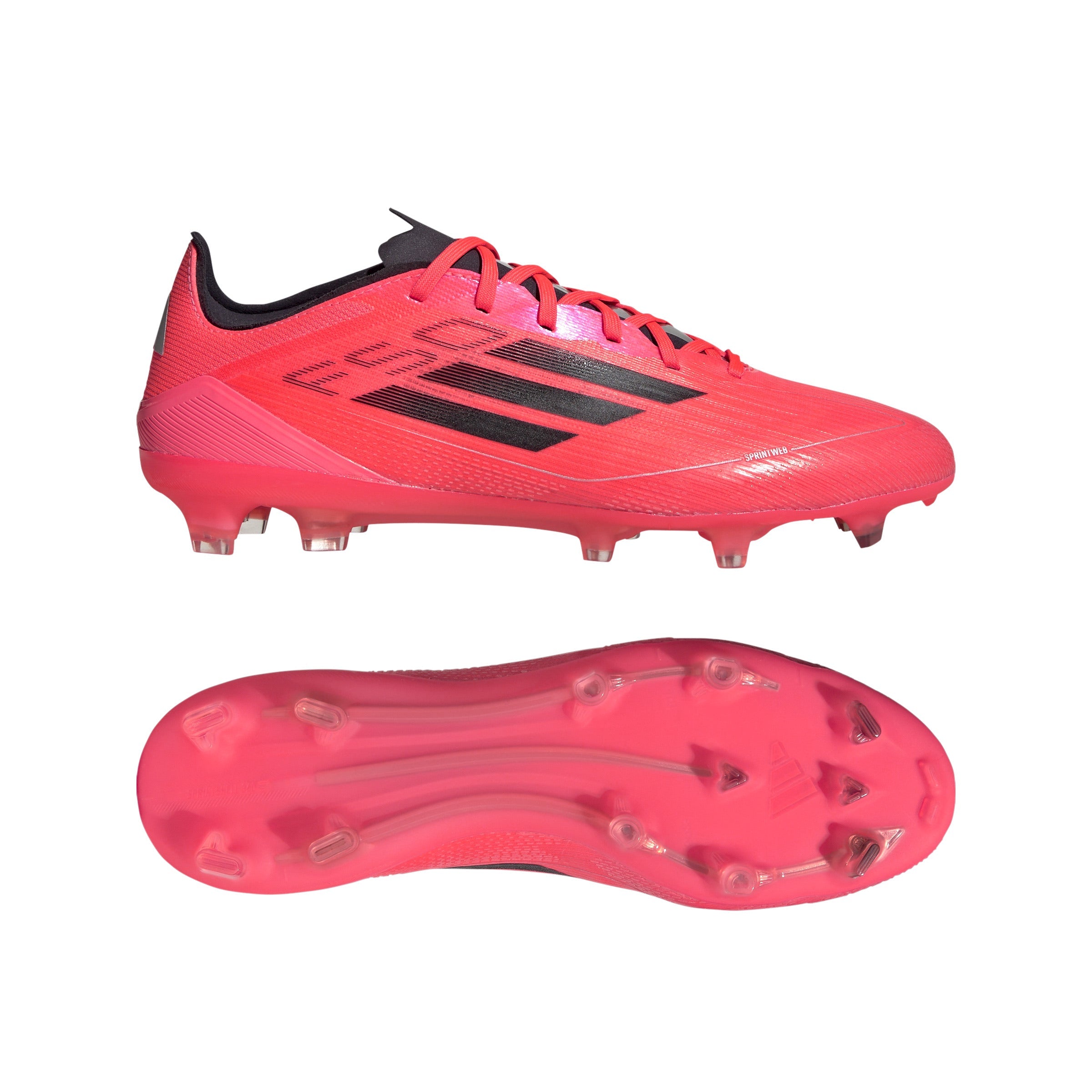 adidas F50 Pro FG Firm Ground Soccer Cleat 	Turbo/ Aurora Black/ Platinum Metallic