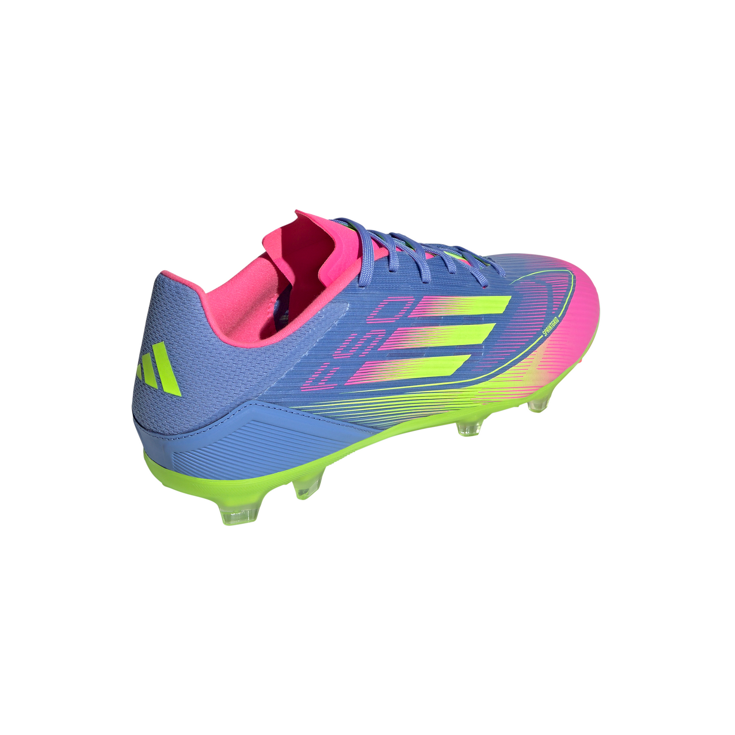 adidas  F50 League FG Firm Ground Soccer Cleats-Blue Fusion / Lucid Lemon / Lucid Pink