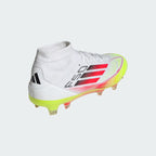 Adidas Womens F50 Pro MID FG/MG-White/Lucid Red/Volt