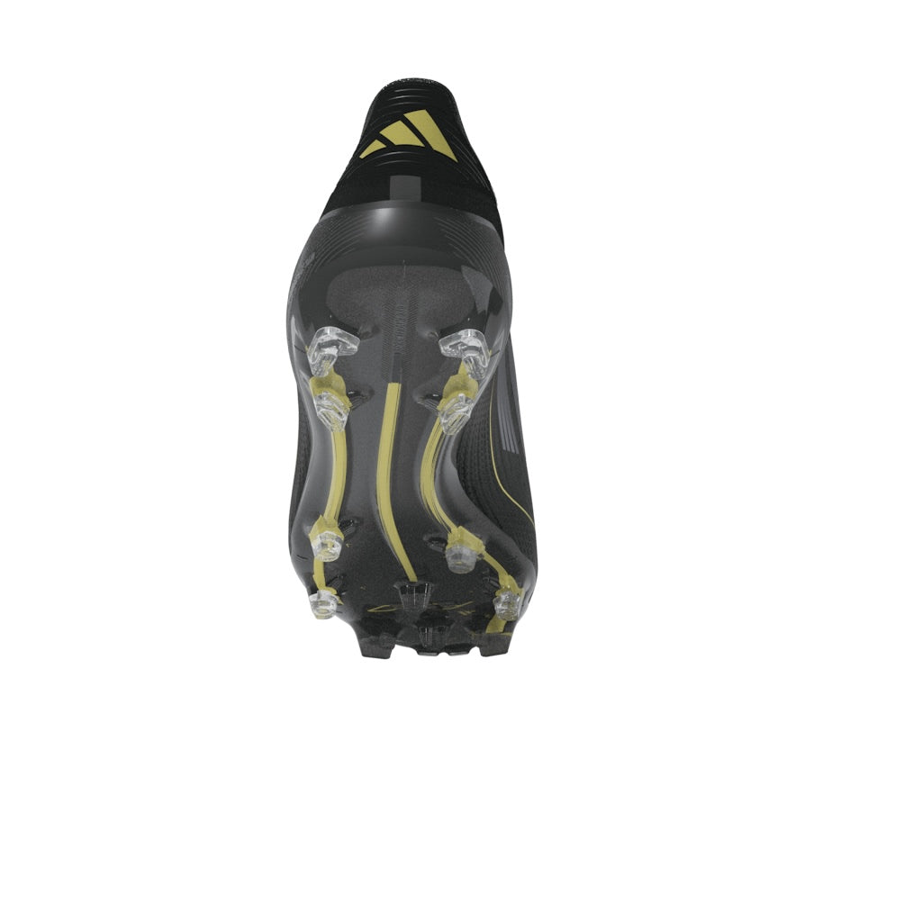 adidas F50 Elite Laceless FG- Core Black / Iron Metallic / Gold Metallic