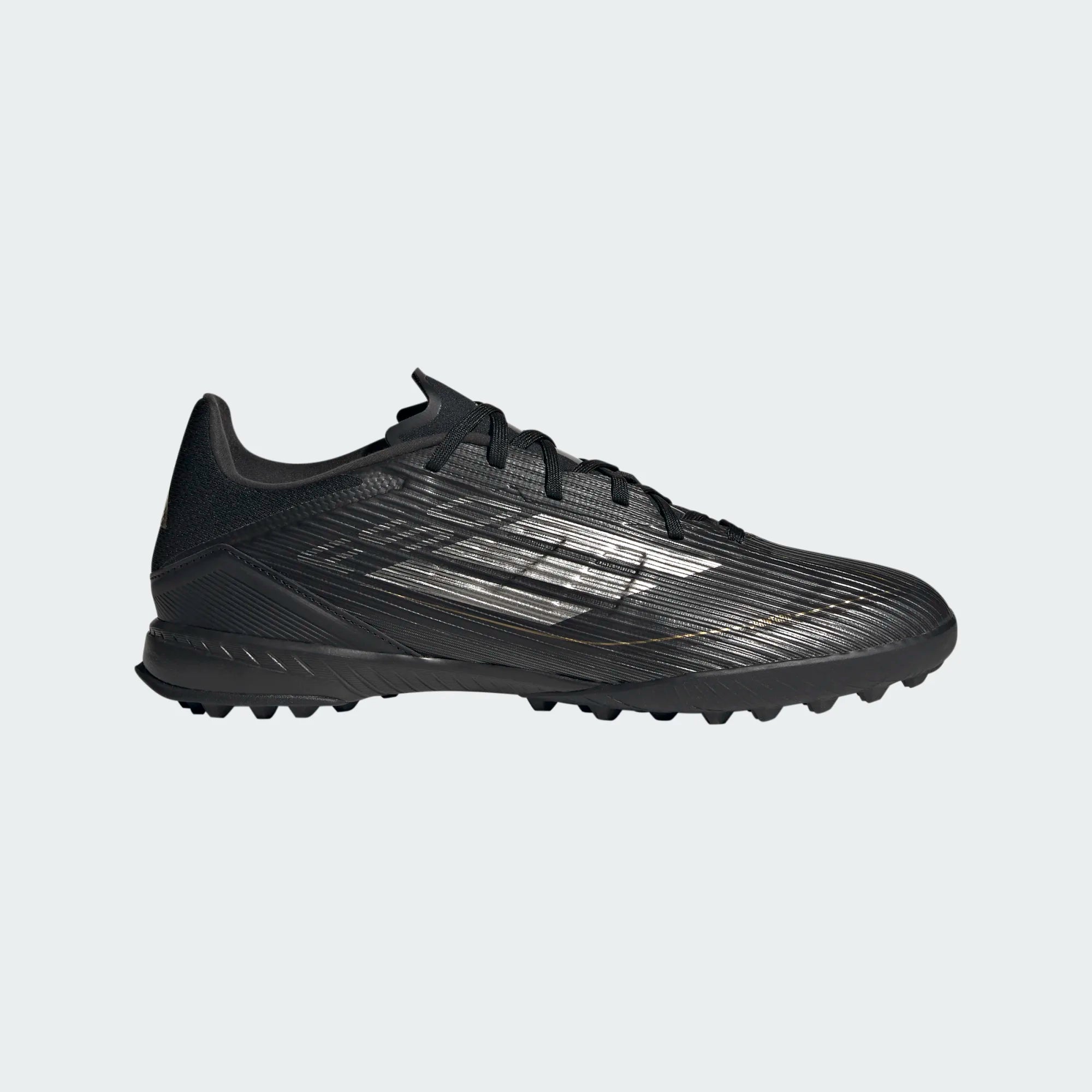 adidas F50 League TF  Cloud Black/Iron Metallic/Gold Metallic