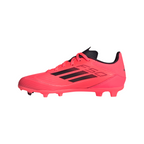 adidas F50 Junior League FG Firm Ground Soccer Cleats - Turbo/Aurora Black /Platinum Metallic