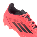adidas F50 Junior League FG Firm Ground Soccer Cleats - Turbo/Aurora Black /Platinum Metallic