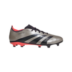 adidas Predator League FG Firm Ground Soccer Cleat - Platinum Metallic / Aurora Black / Turbo