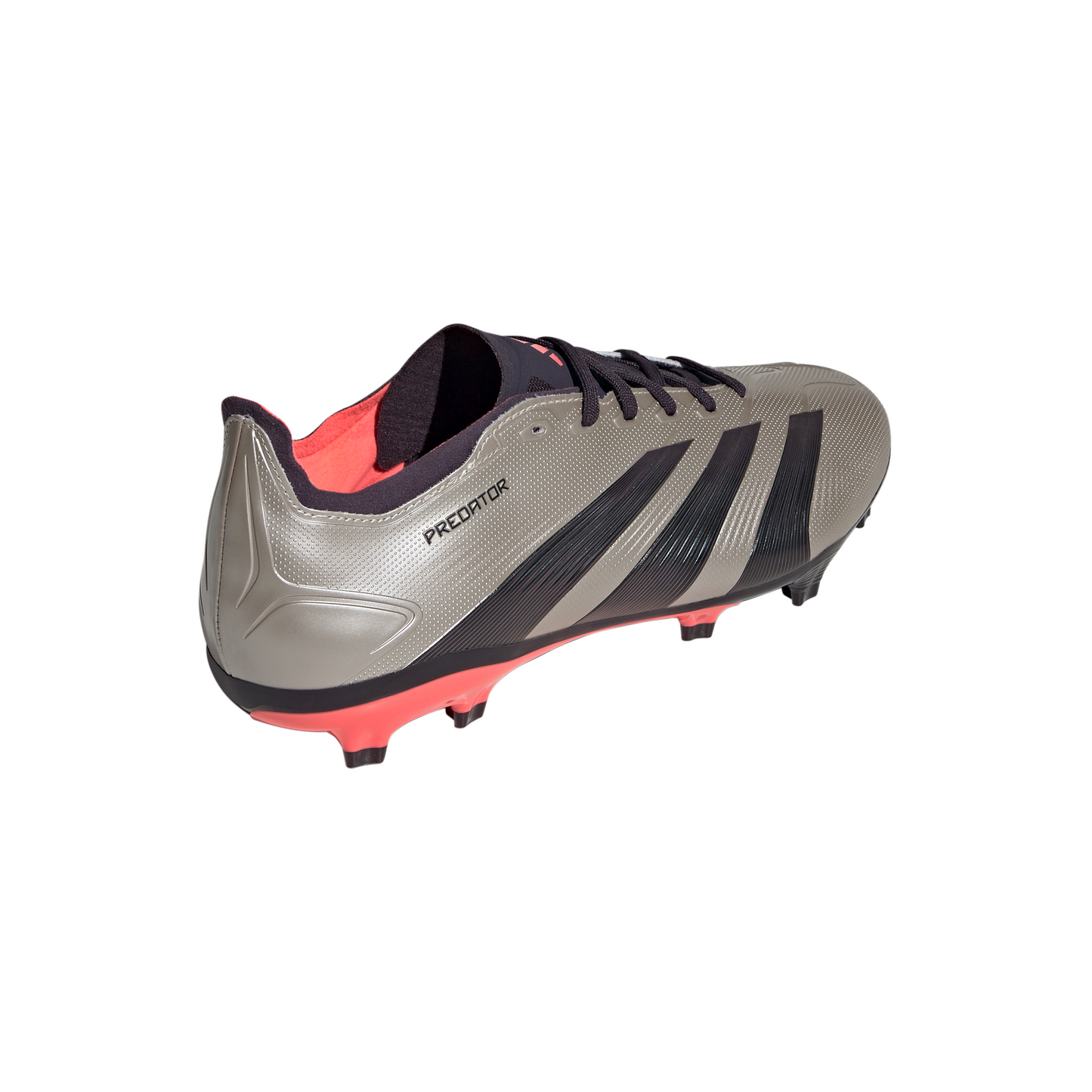 adidas Predator League FG Firm Ground Soccer Cleat - Platinum Metallic / Aurora Black / Turbo