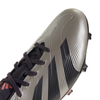 adidas Predator League FG Firm Ground Soccer Cleat - Platinum Metallic / Aurora Black / Turbo