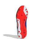 adidas Junior Predator League Laceless FG Firm Ground Soccer Cleats -Lucid Blue / Cloud White /Solar Red