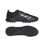 adidas Predator League TF Turf Soccer Cleats- Core Black/Carbon/Gold