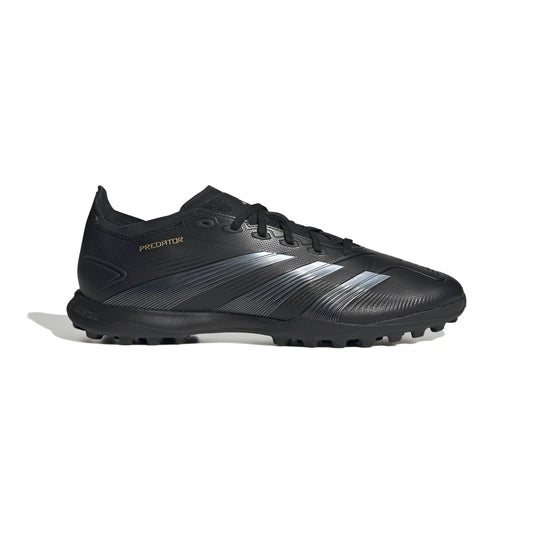 adidas Predator League TF Turf Soccer Cleats- Core Black/Carbon/Gold