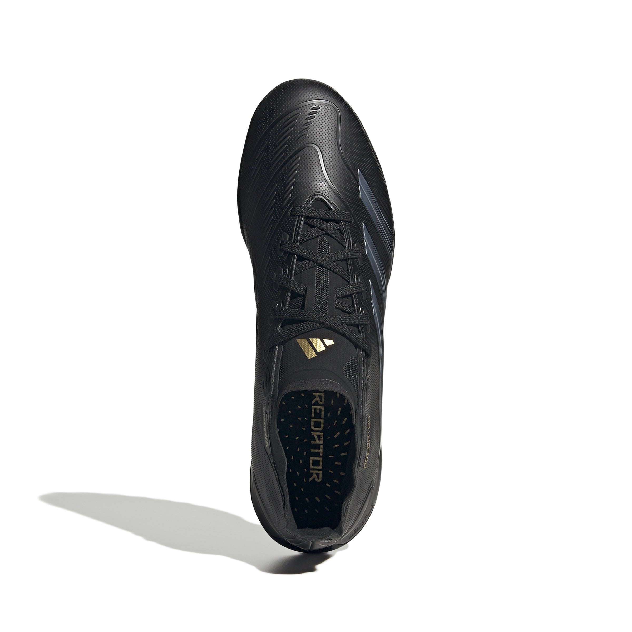 adidas Predator League TF Turf Soccer Cleats- Core Black/Carbon/Gold