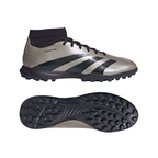adidas Predator League Turf Soccer Cleat - Platin Metallic/ Aurora Black/ Turbo
