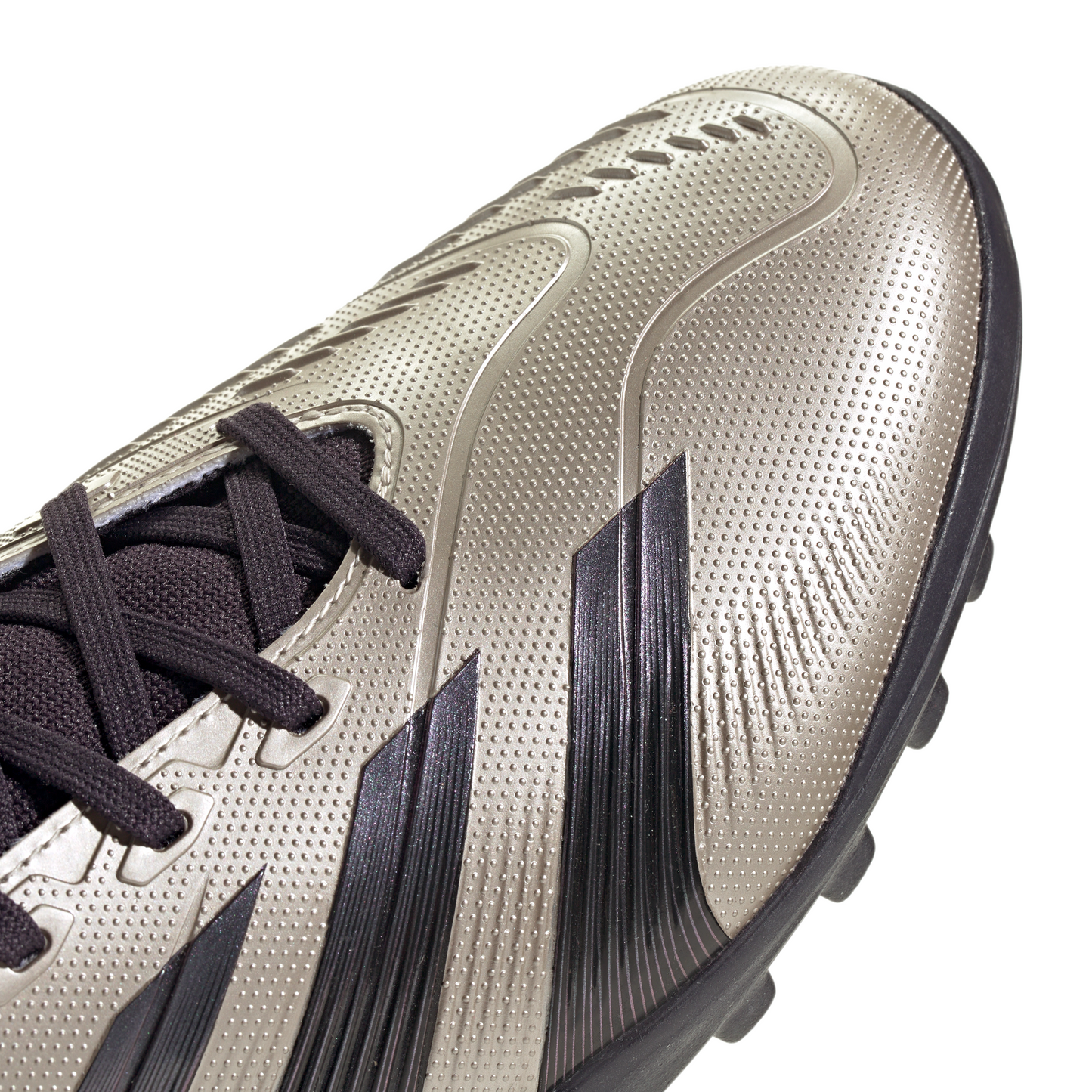 adidas Predator League Turf Soccer Cleat - Platin Metallic/ Aurora Black/ Turbo