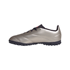adidas Predator Club TF Turf Junior Soccer Shoes- Platin Metallic/ Aurora Black/ Turbo