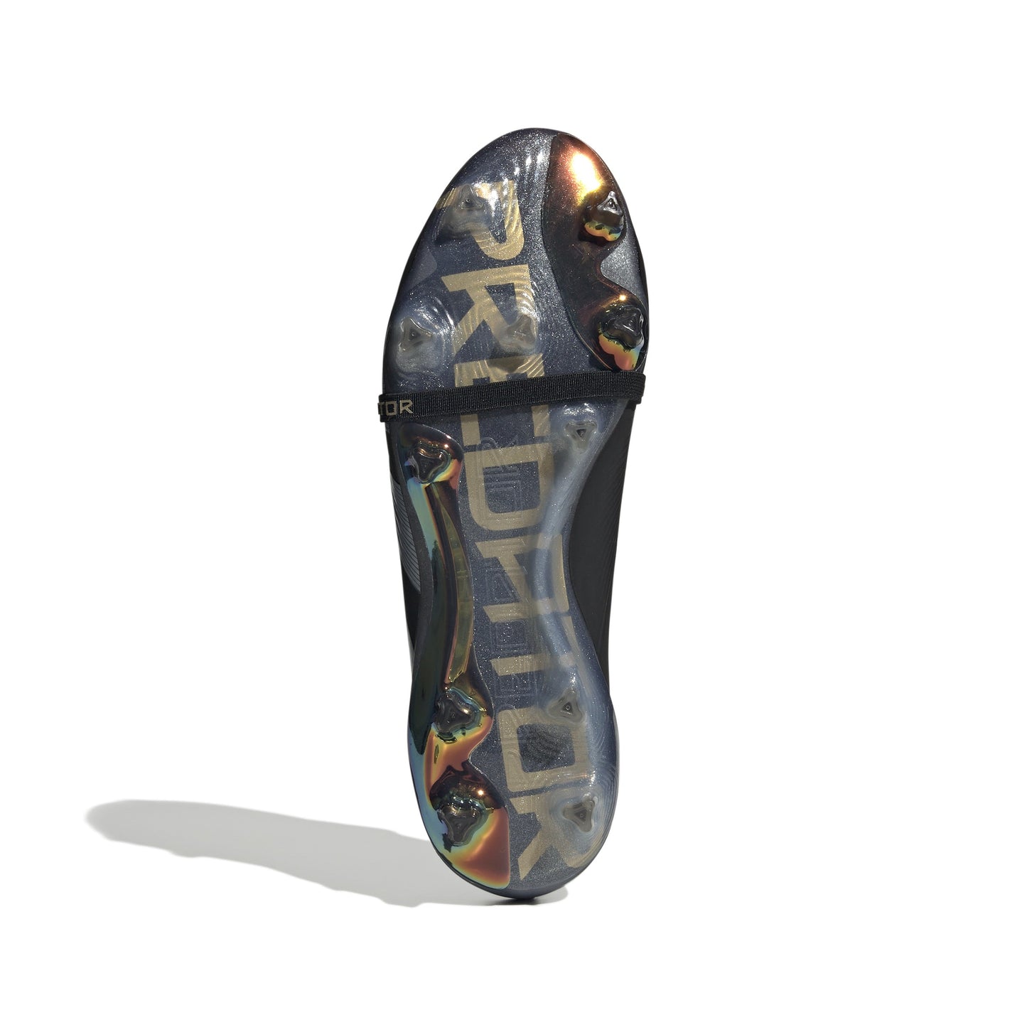 adidas Predator Elite Fold Tounge FG Firm Ground Soccer Cleat - Core Black / Carbon / Gold Metallic