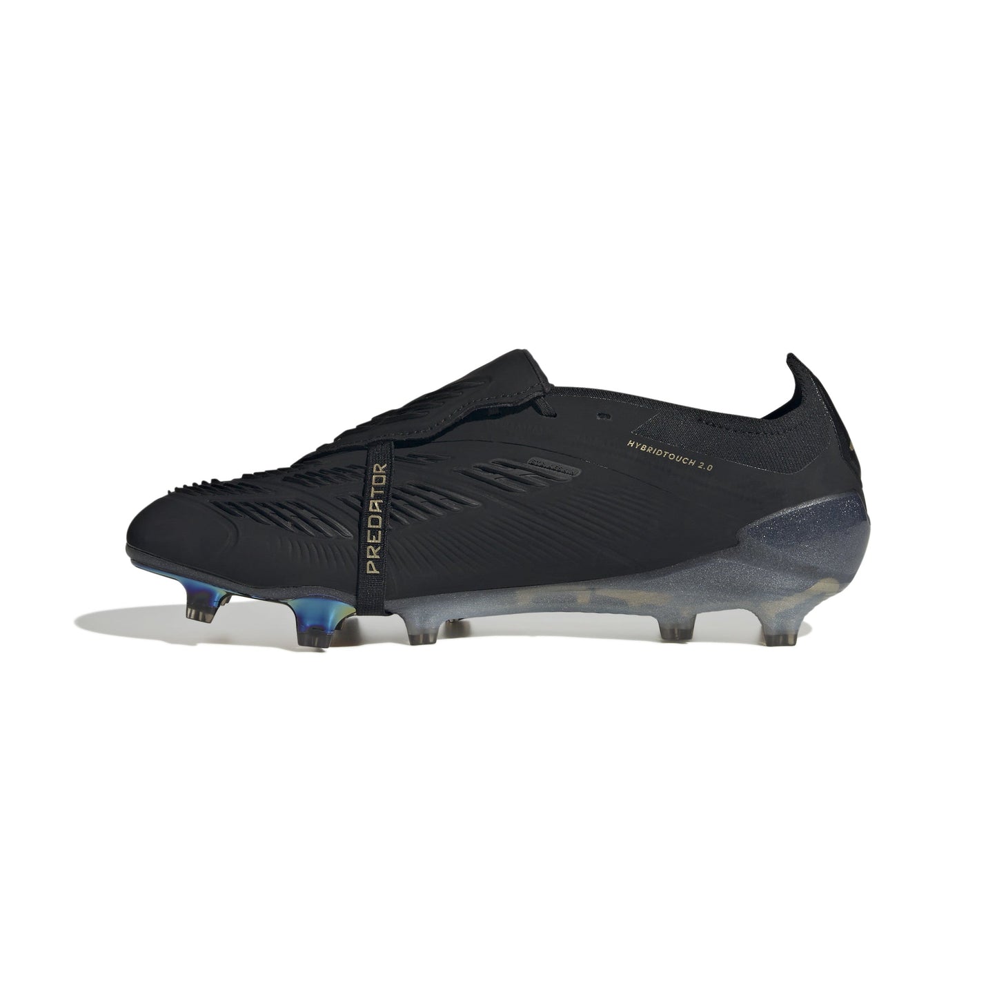 adidas Predator Elite Fold Tounge FG Firm Ground Soccer Cleat - Core Black / Carbon / Gold Metallic