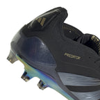adidas Predator Elite Fold Tounge FG Firm Ground Soccer Cleat - Core Black / Carbon / Gold Metallic