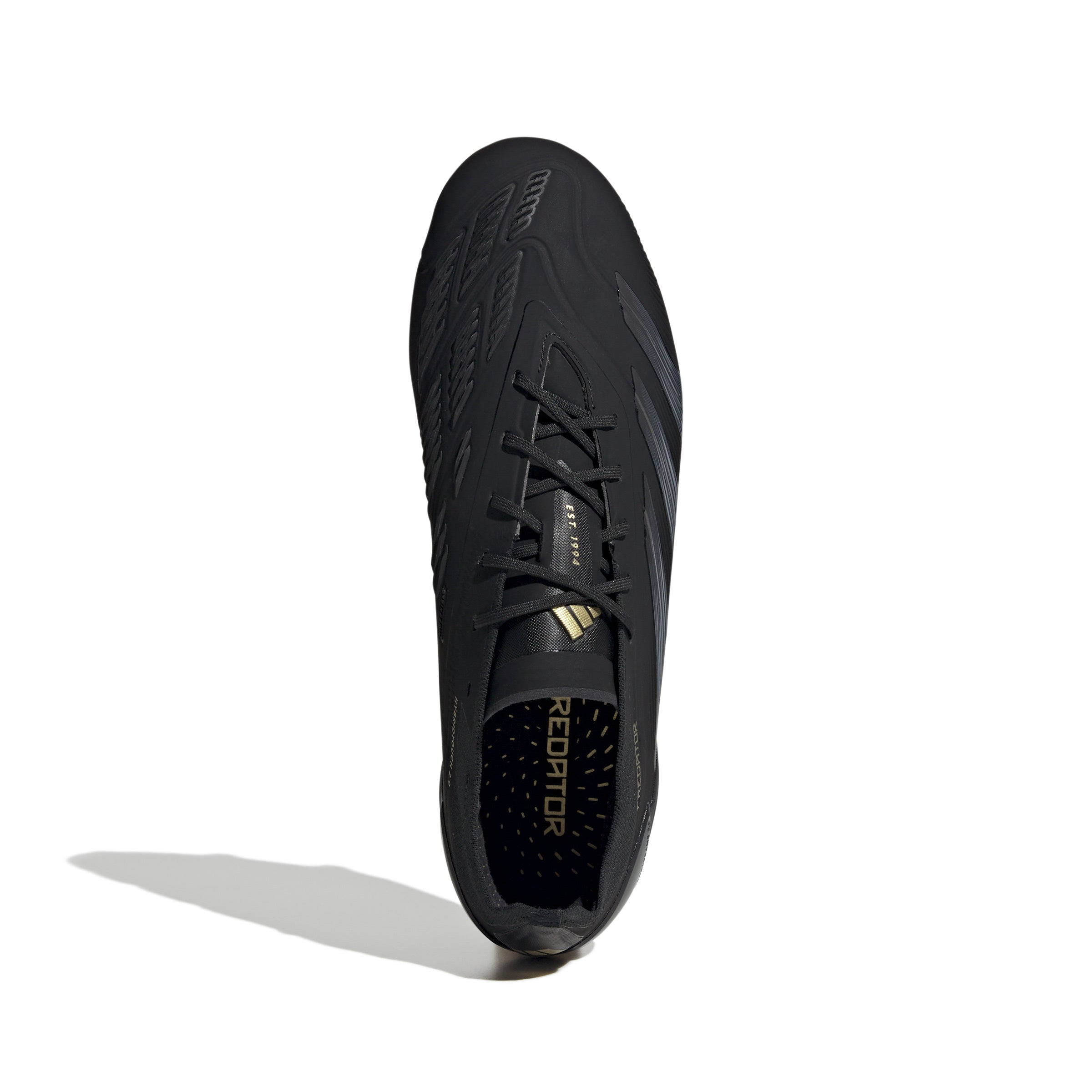 adidas Predator Elite FG Firm Ground Soccer Cleat - Core Black/Carbon/Gold Metallic