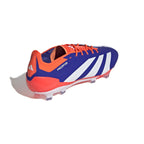 adidas Predator Elite FG Firm Ground Soccer Cleat -Lucid Blue / Cloud White / Solar Red