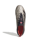 adidas Predator Elite FG Firm Ground Soccer Cleat -Platin Metallic/ Aurora Black/ Turbo