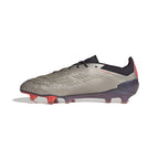 adidas Predator Elite FG Firm Ground Soccer Cleat -Platin Metallic/ Aurora Black/ Turbo